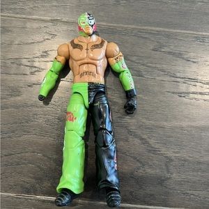 2011 Mattel WWE Rey Mysterio Mexican 6" Action Figure Black/Green (Missing Hand)